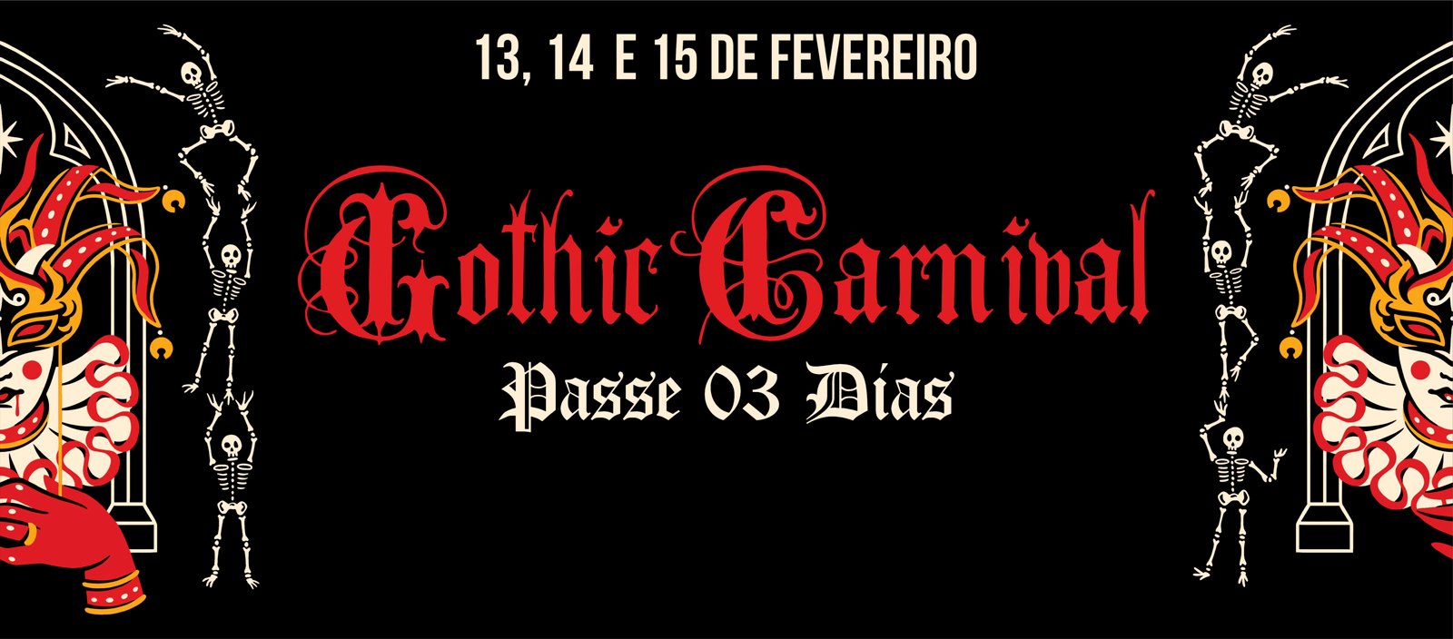 Gothic Carnival – Passe 03 noites